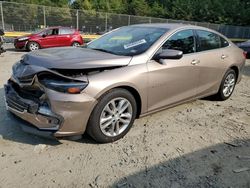 Salvage cars for sale at Waldorf, MD auction: 2018 Chevrolet Malibu LT