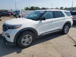 Salvage cars for sale at Woodhaven, MI auction: 2022 Ford Explorer XLT