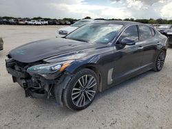 Salvage cars for sale at San Antonio, TX auction: 2019 KIA Stinger Premium