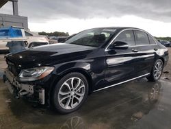 Salvage cars for sale at West Palm Beach, FL auction: 2015 Mercedes-Benz C300