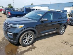 Salvage cars for sale at Woodhaven, MI auction: 2020 Ford Explorer XLT