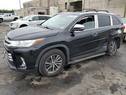 Salvage cars for sale at Fredericksburg, VA auction: 2019 Toyota Highlander SE