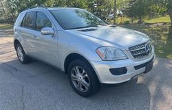 Mercedes-Benz m-Class salvage cars for sale: 2007 Mercedes-Benz ML 350