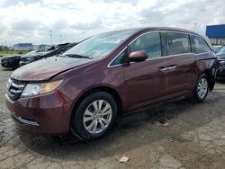 Salvage cars for sale at Woodhaven, MI auction: 2016 Honda Odyssey SE