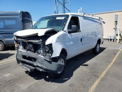 Salvage trucks for sale at Hayward, CA auction: 2012 Ford Econoline E250 Van