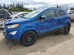 Salvage cars for sale at Bowmanville, ON auction: 2019 Ford Ecosport SE