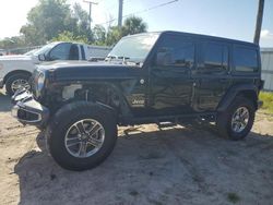 Salvage cars for sale at Riverview, FL auction: 2018 Jeep Wrangler Unlimited Sahara