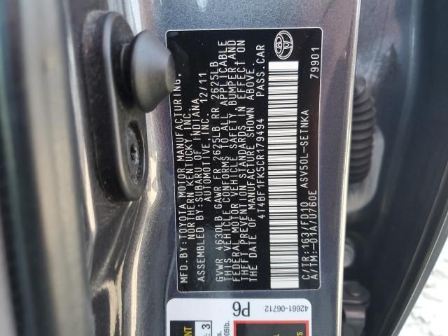 2012 Toyota Camry Base