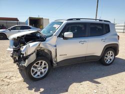 Salvage cars for sale at Andrews, TX auction: 2018 Jeep Renegade Latitude