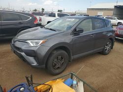 Salvage cars for sale at Brighton, CO auction: 2017 Toyota Rav4 LE