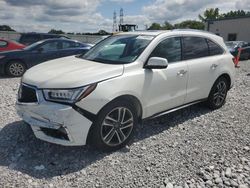 Salvage cars for sale at Barberton, OH auction: 2017 Acura MDX Advance