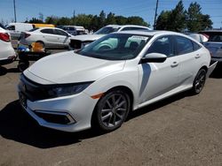 Honda Civic Vehiculos salvage en venta: 2020 Honda Civic EX