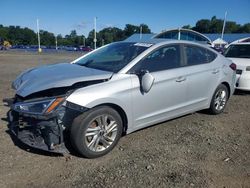 Salvage cars for sale at East Granby, CT auction: 2019 Hyundai Elantra SEL