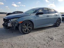 Salvage cars for sale from Copart Houston, TX: 2019 Honda Civic Sport