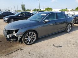 Salvage cars for sale at Miami, FL auction: 2021 Audi A4 Premium Plus 45