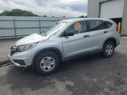 Salvage cars for sale at Assonet, MA auction: 2015 Honda CR-V LX