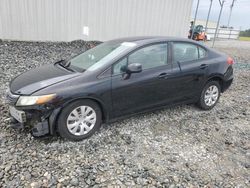 Salvage cars for sale at Tifton, GA auction: 2012 Honda Civic LX