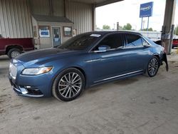 Lincoln salvage cars for sale: 2018 Lincoln Continental Select