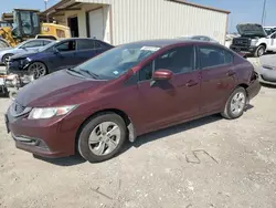 Salvage cars for sale at Temple, TX auction: 2015 Honda Civic LX