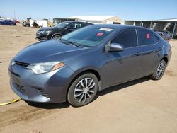 Salvage cars for sale at Brighton, CO auction: 2016 Toyota Corolla L