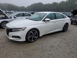 Salvage cars for sale at North Billerica, MA auction: 2018 Honda Accord Sport