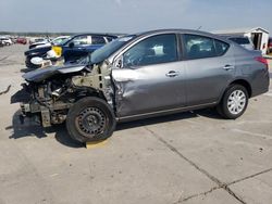 Salvage cars for sale at Grand Prairie, TX auction: 2017 Nissan Versa S