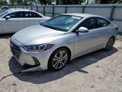 Salvage cars for sale at Riverview, FL auction: 2018 Hyundai Elantra SEL