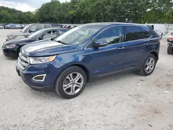 Salvage cars for sale at North Billerica, MA auction: 2017 Ford Edge Titanium