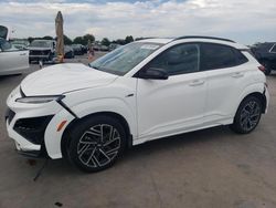 Salvage cars for sale at Grand Prairie, TX auction: 2022 Hyundai Kona N Line