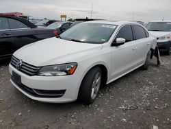 Volkswagen salvage cars for sale: 2013 Volkswagen Passat SE