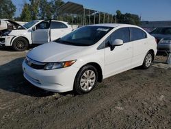 Salvage cars for sale at Spartanburg, SC auction: 2012 Honda Civic LX