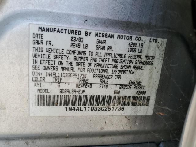 2003 Nissan Altima Base