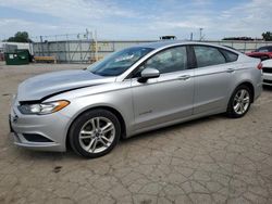 Salvage cars for sale at Dyer, IN auction: 2018 Ford Fusion SE Hybrid