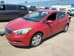 KIA salvage cars for sale: 2016 KIA Forte LX