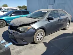 Salvage cars for sale at Sacramento, CA auction: 2015 Toyota Corolla L