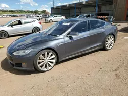 Salvage cars for sale at Colorado Springs, CO auction: 2015 Tesla Model S 85D