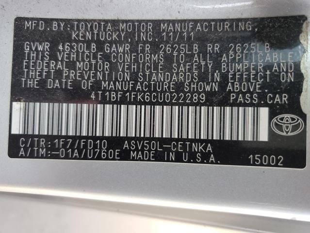 2012 Toyota Camry Base