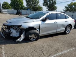 Chevrolet salvage cars for sale: 2021 Chevrolet Malibu LS