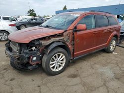 Salvage cars for sale at Woodhaven, MI auction: 2013 Dodge Journey SXT