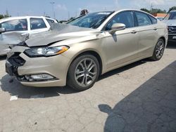 Salvage cars for sale at Bridgeton, MO auction: 2017 Ford Fusion SE