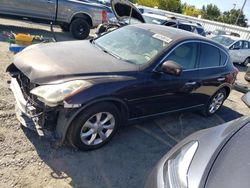 Salvage cars for sale at Sacramento, CA auction: 2010 Infiniti EX35 Base