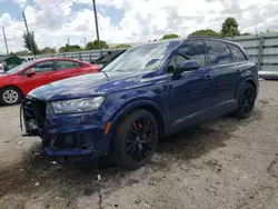 Salvage cars for sale at Miami, FL auction: 2019 Audi Q7 Prestige