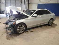 Salvage cars for sale at Chalfont, PA auction: 2016 Mercedes-Benz C 300 4matic