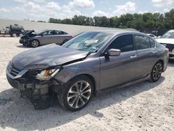 Salvage cars for sale at New Braunfels, TX auction: 2014 Honda Accord Sport