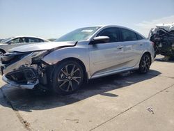 Salvage cars for sale at Grand Prairie, TX auction: 2021 Honda Civic Sport