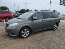 Salvage cars for sale from Copart Columbus, OH: 2011 Toyota Sienna LE