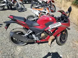 Salvage motorcycles for sale at Antelope, CA auction: 2022 Honda CBR300 R