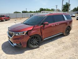 Salvage cars for sale at Oklahoma City, OK auction: 2022 KIA Carnival SX Prestige