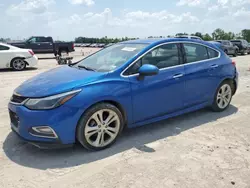 Chevrolet salvage cars for sale: 2017 Chevrolet Cruze Premier