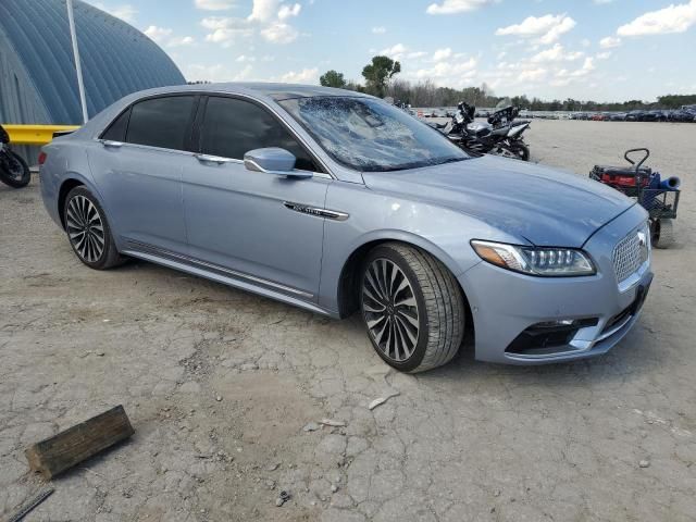 2019 Lincoln Continental Black Label